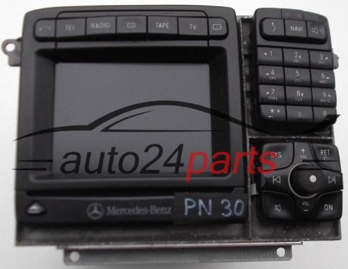 RADIO CD NAVI NAWIGACJA MERCEDES S CLASS W220/ W215 COMAND 2.5 E BOSCH 7 612 001 671, 7612001671, A 220 827 04 42, A2208270442, 8 638 204 257, 8638204257, 8 618 842 873, 8618842873 - PN30