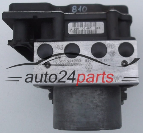 ABS PUMP RENAULT CLIO II KANGOO THALIA TWINGO NISSAN KUBISTAR BOSCH 0 265 231 333, 0265231333, 8200 229 137, 8200229137, 0 265 800 316, 0265800316 