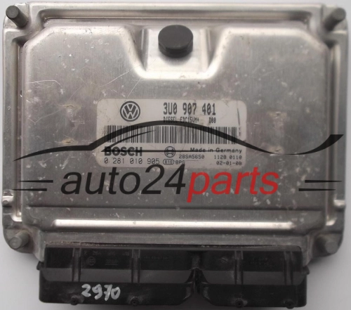 CENTRALINA DO MOTORE SKODA SUPERB 2.5 TDI 3U0907401,  BOSCH 0281010905