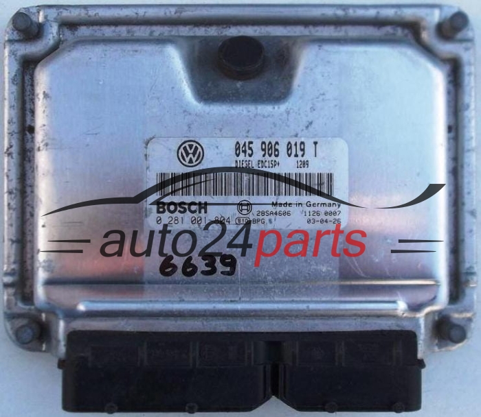 ECU CENTRALITA DE MOTOR SEAT AROSA VW VOLKSWAGEN LUPO 1.4 TDI AMF 045 906 019 T, 045906019T, BOSCH 0 281 001 804, 0281001804, 28SA4606