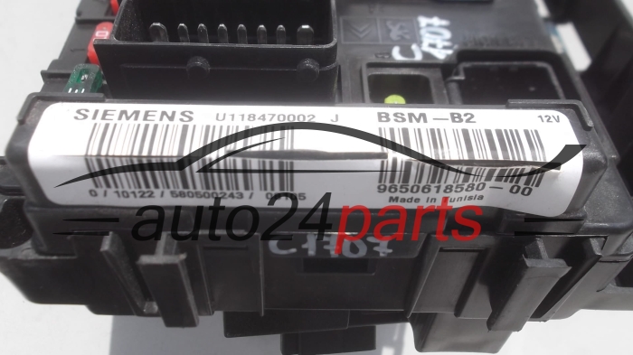 CENTRALKA MODUL STEROWNIK KOMFORTU CITROEN PEUGEOT U118470002J, 9650618580-00