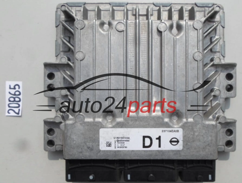 KOMPUTER STEROWNIK SILNIKA NISSAN QASHQAI 1.5 DCI Continental S180193103A, 842839547, 237104EA0B, SID309