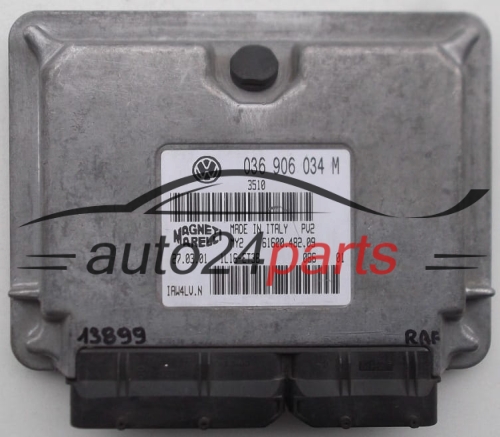 KOMPUTER STEROWNIK SILNIKA VOLKSWAGEN POLO MAGNETI MARELLI IAW 4LU.N, IAW4LUN, IAW 4LV.N, IAW4LVN, 036 906 034 M, 036906034M - 