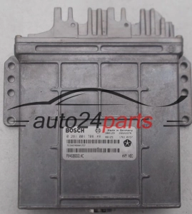 ECU CENTRALITA DE MOTOR CHRYSLER VOYAGER 2.5 TDI BOSCH 0 281 001 708, 0281001708, P04686661AC 