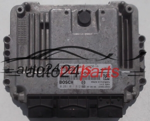 CENTRALINA MOTORE FORD FIESTA FUSION 1.6 TDI BOSCH 0 281 011 612, 0281011612, FoMoCo 6S61-12A650-VA, 6S6112A650VA, 5DSA
