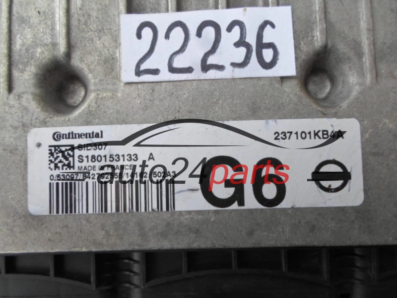 ECU ENGINE CONTROLLER NISSAN JUKE S180153133 A, S180153133A, 237101KB4A