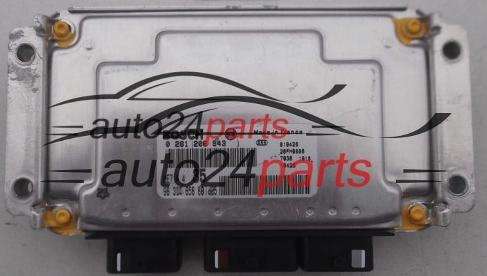 ECU CENTRALITA DE MOTOR PEUGEOT 307 1.6 16V BOSCH 0 261 206 943,  96 387 656 80 i d05, 9638765680