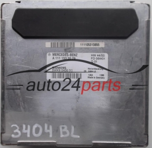 ECU CENTRALITA DE MOTOR MERCEDES W170 SLK 230 SIEMENS 5WK90405 (1), 5WK9 0405 (1), A1111532079, A 111 153 20 79, 1111532079