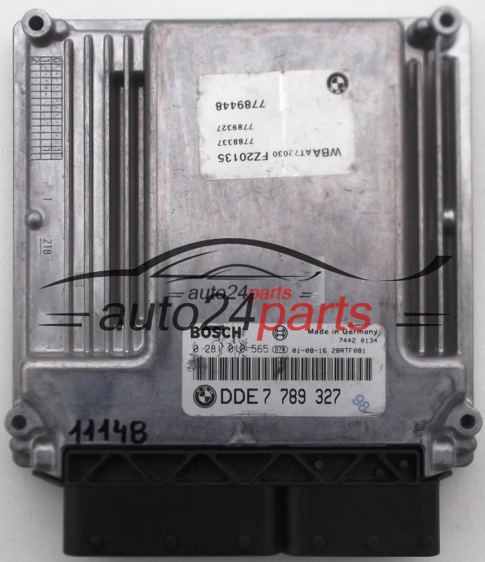 Μονάδα Ελέγχου Κινητήρα BMW E46 320 2.0 D BOSCH 0 281 010 565, 0281010565, DDE7 789 327, DDE7789327, 7789327