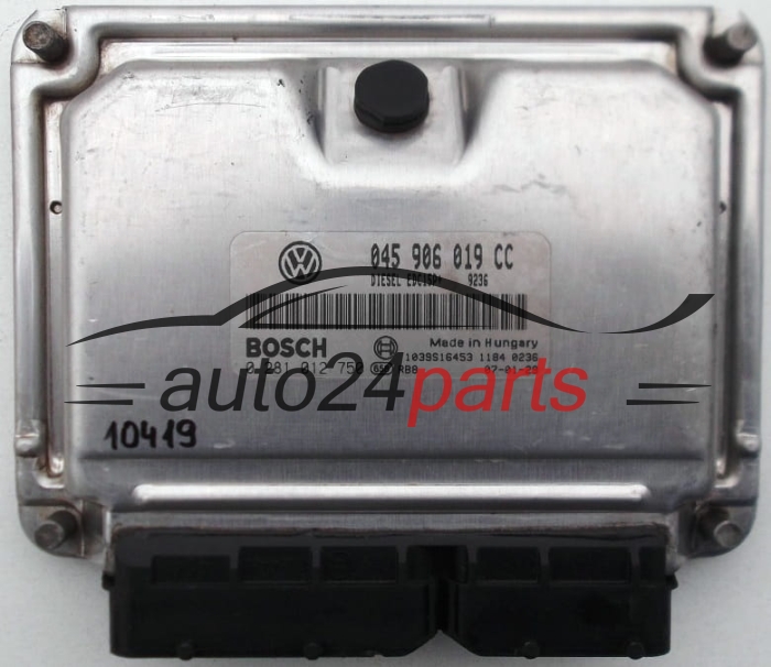 SKODA ROOMSTER 1.4 TDI, BOSCH 0 281 012 750, 0281012750, 045 906 019 CC, 045906019CC, EDC15P