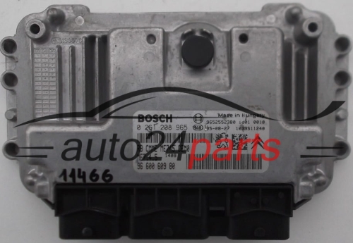 MOTORSTEUERGERÄT ECU STEUERGERAT CITROEN PEUGEOT BOSCH 0 261 208 965