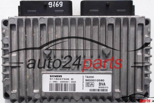 MOTORSTEUERGERÄT ECU STEUERGERAT PEUGEOT 807 CITROEN C8, SIEMENS S118047506 D, S118047506D, 9650010580 BVA, 9650010580BVA 