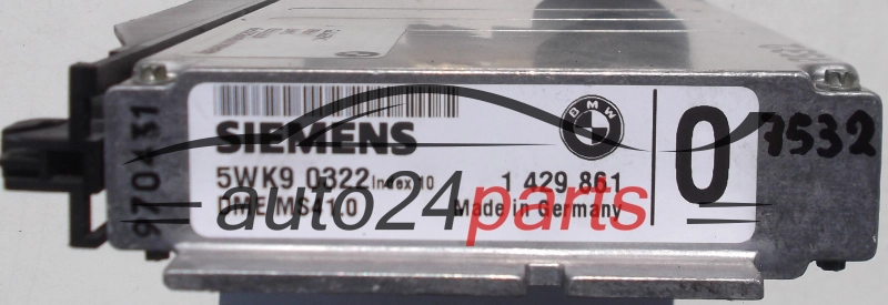BMW SIEMENS 5WK9 0322, 5WK90322, 1 429 861, 1429861, DME MS41.0