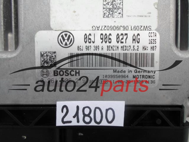 Μονάδα Ελέγχου Κινητήρα VW VOLKSWAGEN BEETLE BOSCH 0 261 S06 219, 0261S06219, 06J 906 027 AG, 06J906027AG, MED17.5.2 -