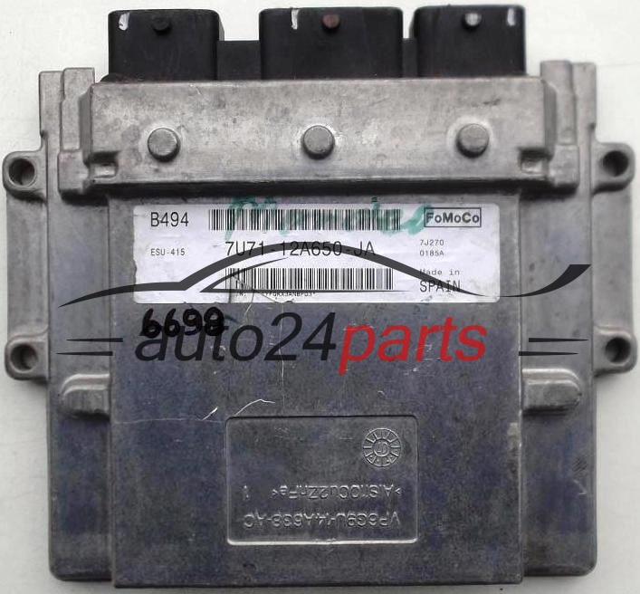 KOMPUTER STEROWNIK SILNIKA FORD FOCUS 2.0 7U71-12A650-JA, 7U7112A650JA, 12A650JA