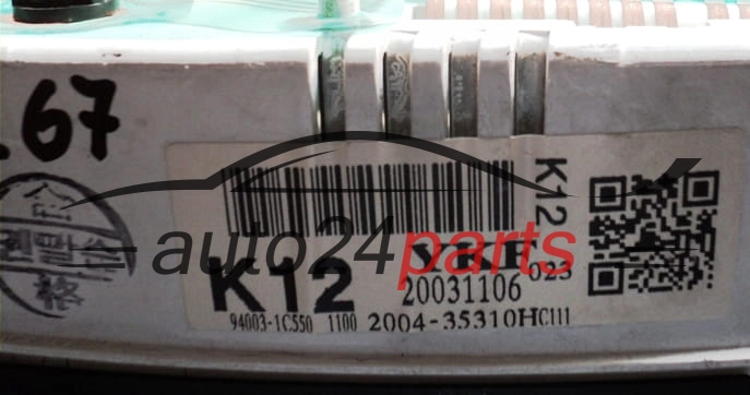 HYUNDAI GETZ 1.5 CRDI K12 20031106 940031C550, 94003-1C550, 200435310H, 2004-35310H