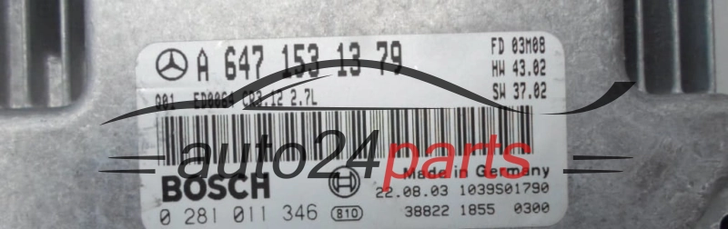 Sterownik silnika Mercedes W211 E270 2.7 CDI 0281011346 A6471531379 – zdjęcie 2
