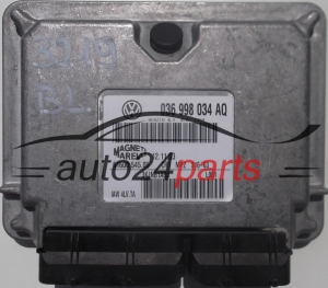CALCULATEUR MOTEUR VW VOLKSWAGEN LUPO 1.4 036998034AQ, 036 998 034 AQ, IAW4LVTA, IAW 4LV.TA, IAW4LV.TA, 61600.545.05, 6160054505, BENZIN 4LV 010 4769