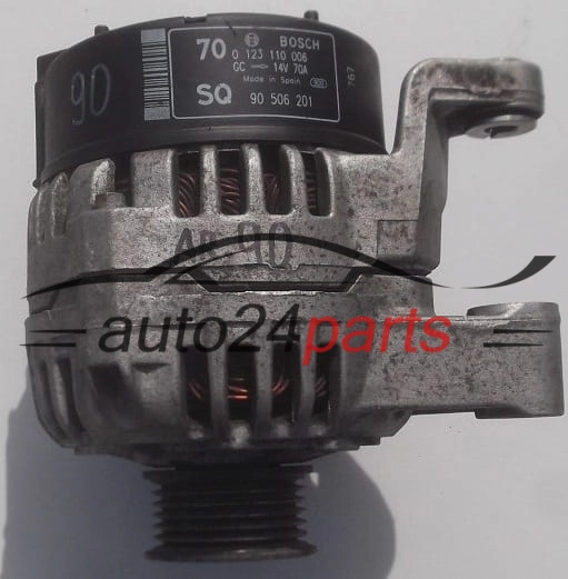 Alternatore OPEL VECTRA B 2.0 DTI DTL BOSCH 0123110006,  90506201 SQ