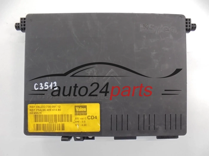 CENTRALKA MODUL BSI PEUGEOT 406 VALEO 730 091 12, 73009112, 96 469 414 80, 9646941480, CD4