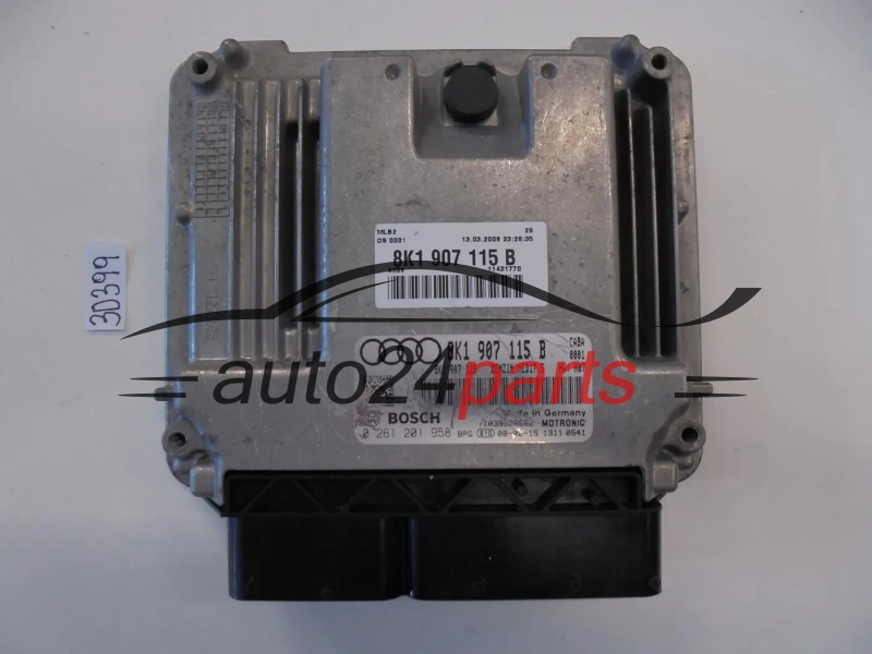Centralina do motor Audi 0261201958 8K1907115B MED17.5