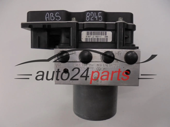 Bomba ABS y centralita AUDI 0265236354 8K9614517H 8K9907379D 0265951558