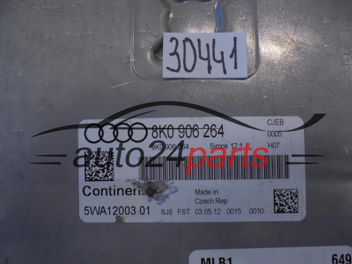AUDI A4, A5 1.8 TURBO CONTINENTAL 5WA12003 01, 5WA1200301, 8K0 906 264, 8K0906264
