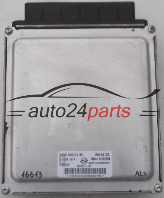 Μονάδα Ελέγχου Κινητήρα SSANG YONG REXTON 2.7 CDI A6655400132, A665 540 01 32, 28014130, R0411C025H, FBCH 