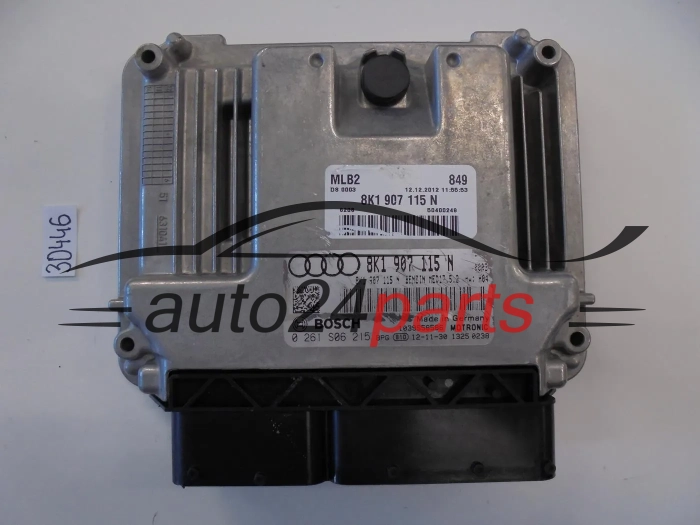 ECU ENGINE CONTROLLERCENTRALINA MOTORE   AUDI 0261S06215 8K1907115N MED17.5.2