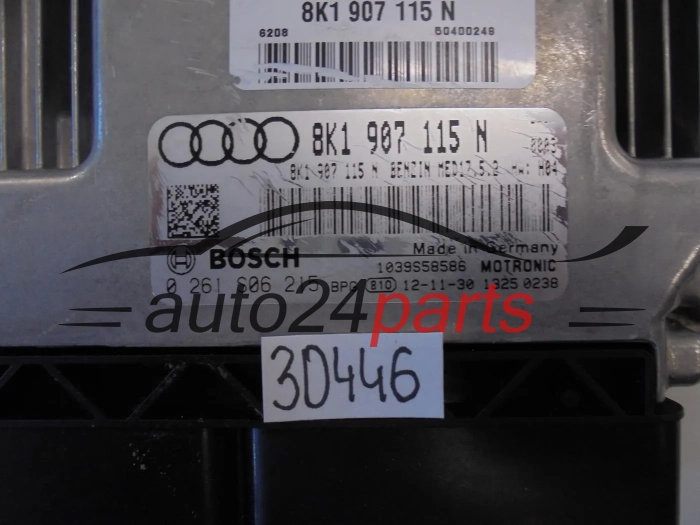 CALCULATEUR MOTEUR   AUDI 0261S06215 8K1907115N MED17.5.2