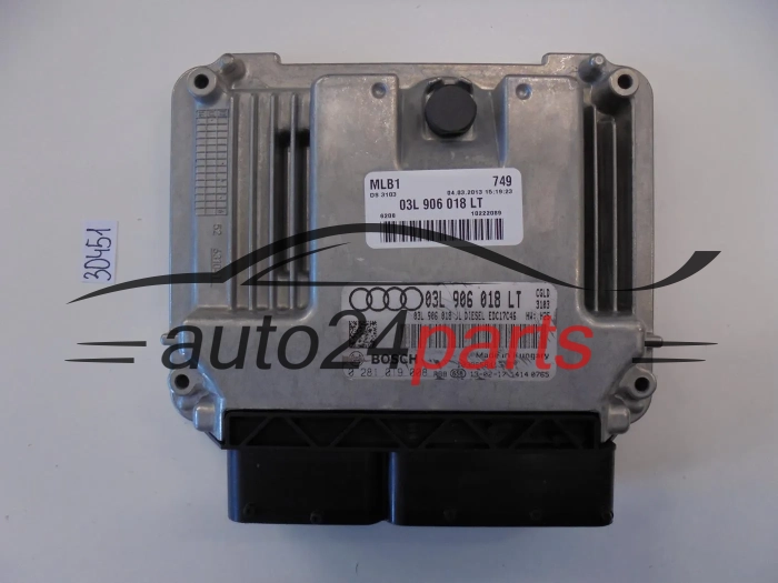 ECU Engine Controller  AUDI 0281019008 03L906018LT EDC17C46