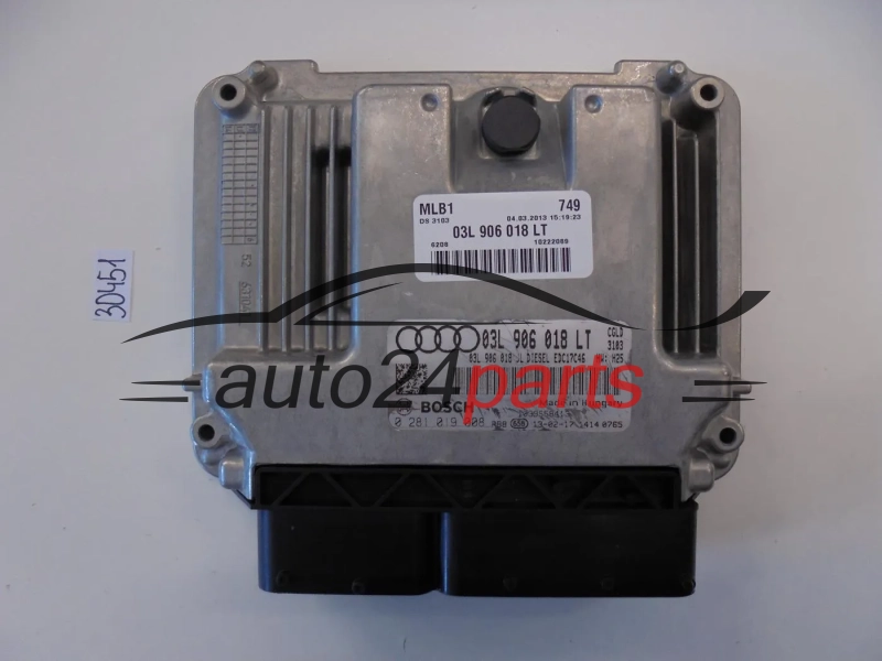 Centralita de motor  AUDI 0281019008 03L906018LT EDC17C46