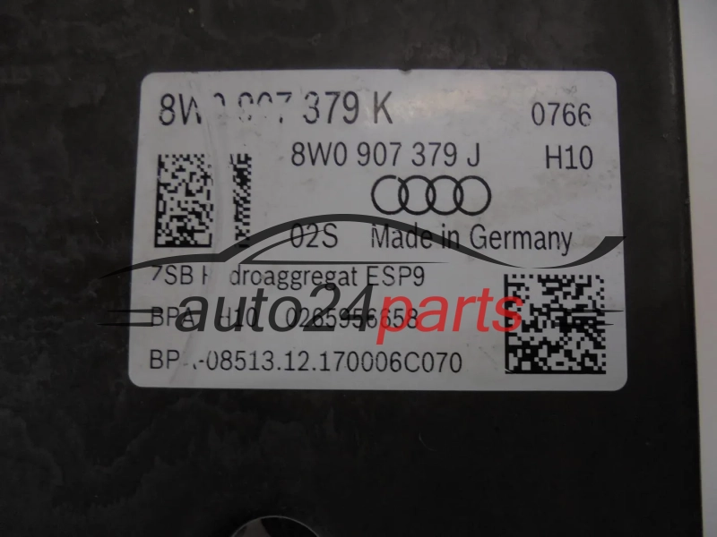 Bomba ABS y centralita AUDI 0265257378 8W0614517N 8W0907379K 0265956658