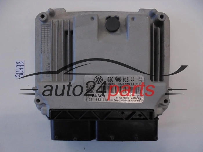 Sterownik silnika VOLKSWAGEN 03C906016AA 0261S05589 MED17.5.5 - 30473