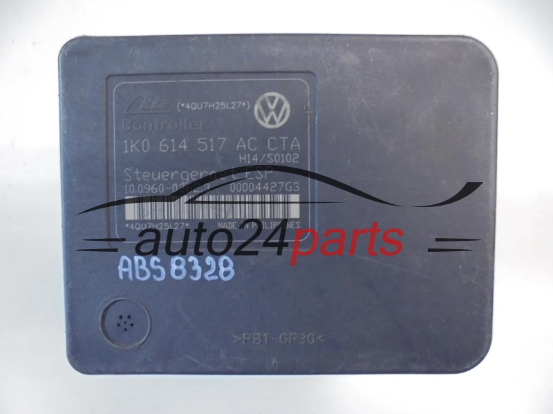 ABS Pump  VOLKSWAGEN AUDI SEAT SKODA 1K0 614 517 AC, 1K0614517AC, ATE 10.0206-0222.4, 10020602224, 10.0960-0362.3, 10096003623