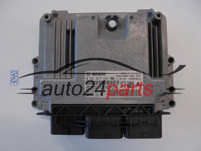 KOMPUTER STEROWNIK SILNIKA CITROEN PEUGEOT 1.6 HDI BOSCH 0 281 017 333, 0281017333, 96 770 131 80, 9677013180, 9666729580, EDC17C10