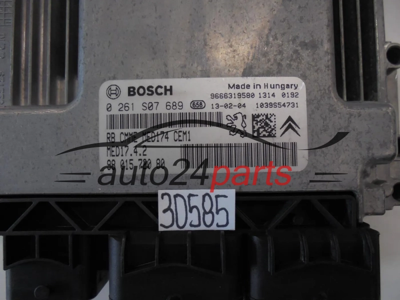 ECU ENGINE CONTROLLER CITROEN 0261S07689 9801572080