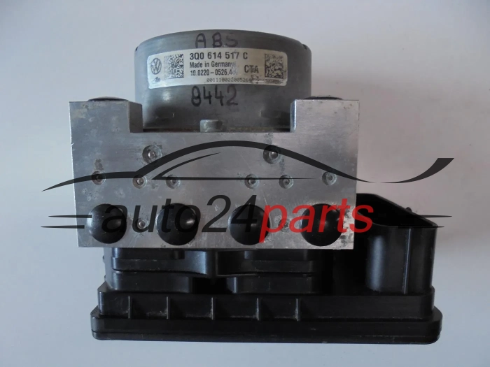 Pompe ABS et calculateur AUDI VOLKSWAGEN SEAT 3Q0 614 517C, 3Q0614517C, 10.0220-0526.4, 10022005264, 3Q0907379C