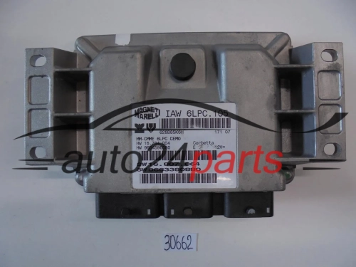 KOMPUTER STEROWNIK SILNIKA PEUGEOT 207 1.4 MAGNETI MARELLI IAW 6LPC.105, IAW6LPC105, HW 16784004, 9654596080, SW 16807064, 9663380880