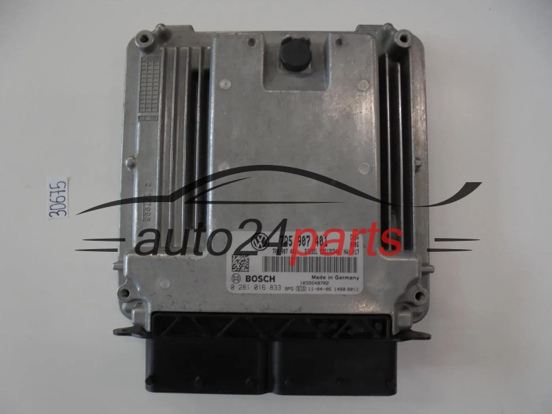 KOMPUTER STEROWNIK SILNIKA VW VOLKSWAGEN TOUAREG, AUDI Q7 3.0 TDI, BOSCH 0 281 016 833, BOSCH 0281016833, 7P5 907 401, 7P5907401