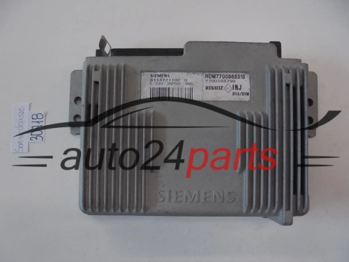 KOMPUTER STEROWNIK SILNIKA RENAULT SAFRANE 2.0 S113721102 D, S113721102D, 7700868318, 7700103799