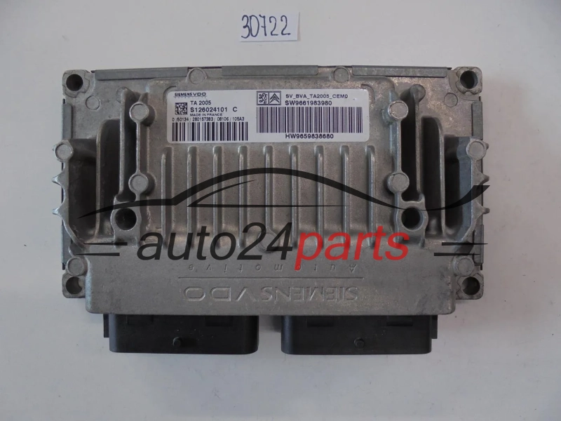 Sterownik skrzyni automatycznej Citroen Peugeot Siemens S126024101C 9661983980