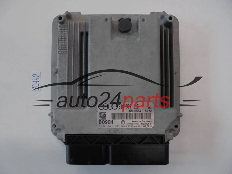 KOMPUTER STEROWNIK SILNIKA AUDI TT 2.0 TFSI BOSCH 0 261 S02 084, 0261S02084, 8J0 907 115, 8J0907115, MED9.1, MED91