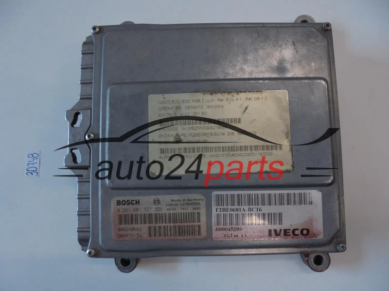 KOMPUTER STEROWNIK SILNIKA IVECO STRELIS BOSCH 0 281 001 527, 0281001527, 504078154