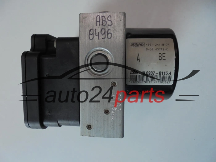 ABS FORD FIESTA FUSION 4S61-2M110-DA, 4S612M110DA, D451 437A0-C, D451437A0C, 10.0207-0115.4, 10020701154, 10.0970-0134.3, 10097001343