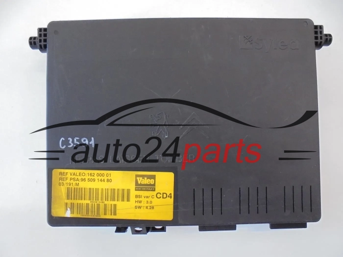 CENTRALKA MODUL BSI PEUGEOT 16200001 9650914480, CD4