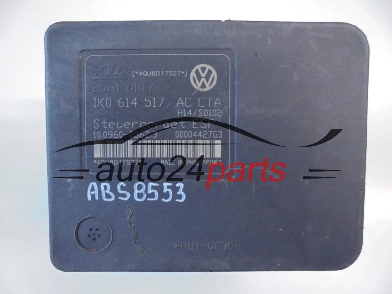 ABS Pump  VOLKSWAGEN AUDI SEAT SKODA 1K0 614 517 AC, 1K0614517AC, ATE 10.0206-0222.4, 10020602224, 10.0960-0362.3, 10096003623