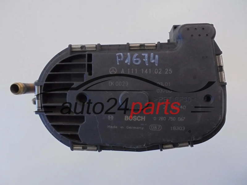 Throttle body Mercedes 0280750067 A1111410225