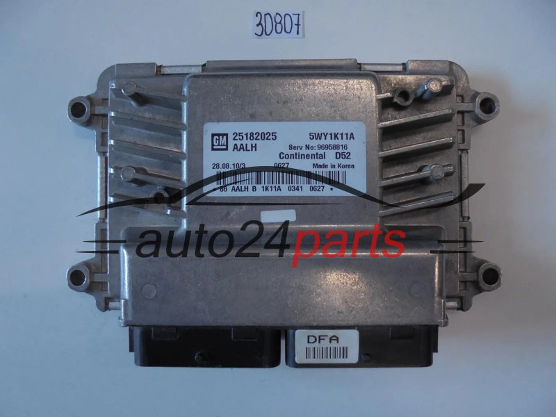 Centralita de motor CHEVROLET SPARK 5WY1K11A GM 25182025 AALH 96958816