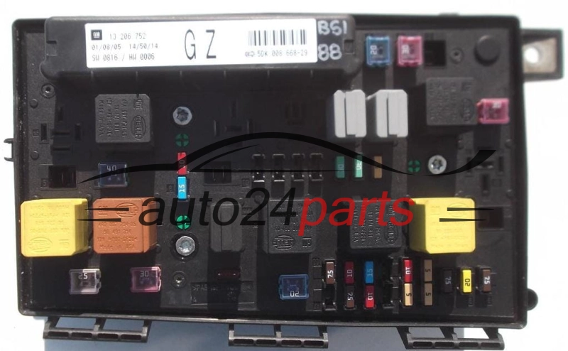 ELEKTRISCHER KASTEN SICHERUNGKASTEN SICHERUNG UND RELAIS STROMKASTEN RELAISKASTEN OPEL GM 13 206 752 GZ HELLA 5DK 008 668-29